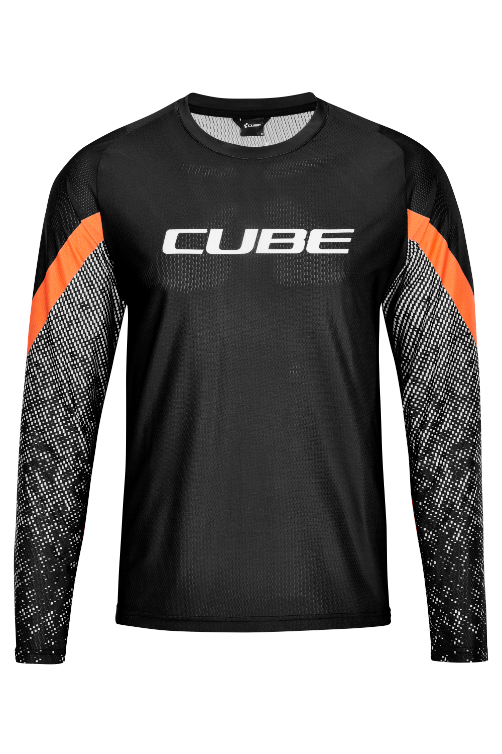 Cube Edge Shirt Lange Mouw Zwart Oranje 2021